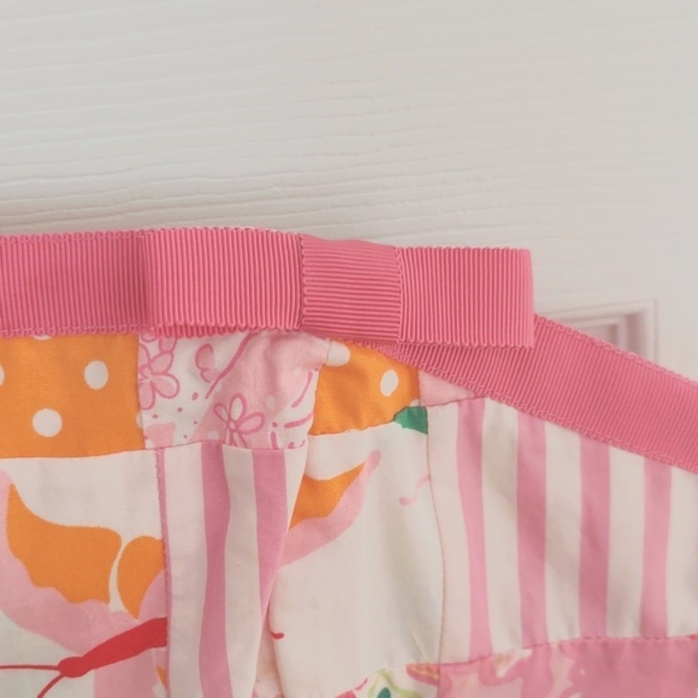 Lilly Pulitzer Multi-Color Patchwork Strapless Mi… - image 2